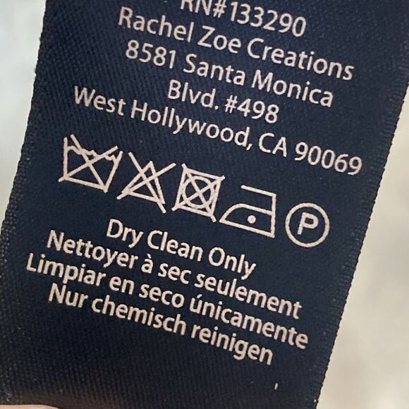 Rachel Zoe Dress 4 Black Harper Floral Sequins Off Shoulder Bell Sleeve Mini - Picture 11 of 12